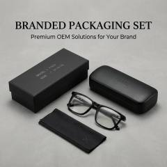 Solid Black Square Acetate Optical Frame F3322 | Ajaoptical