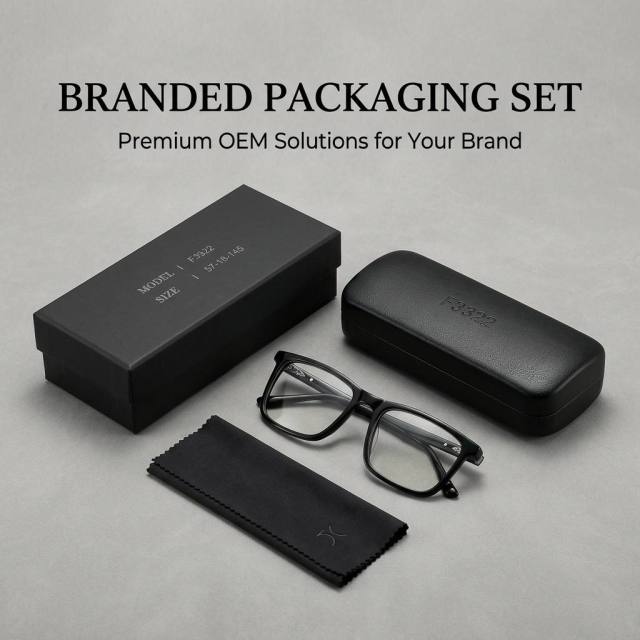 Solid Black Square Acetate Optical Frame F3322 | Ajaoptical
