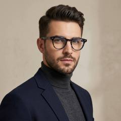 Tortoise Round Acetate Optical Frame F3326 | Ajaoptical