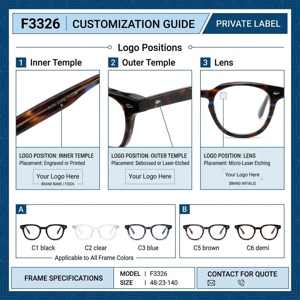 Tortoise Round Acetate Optical Frame F3326 | Ajaoptical
