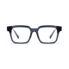 Transparent Navy Square Acetate Optical Frame F3327 | Ajaoptical