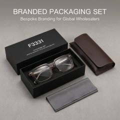 Wholesale Acetate Bold Square Unisex Eyeglasses F3331 - Ajaoptical
