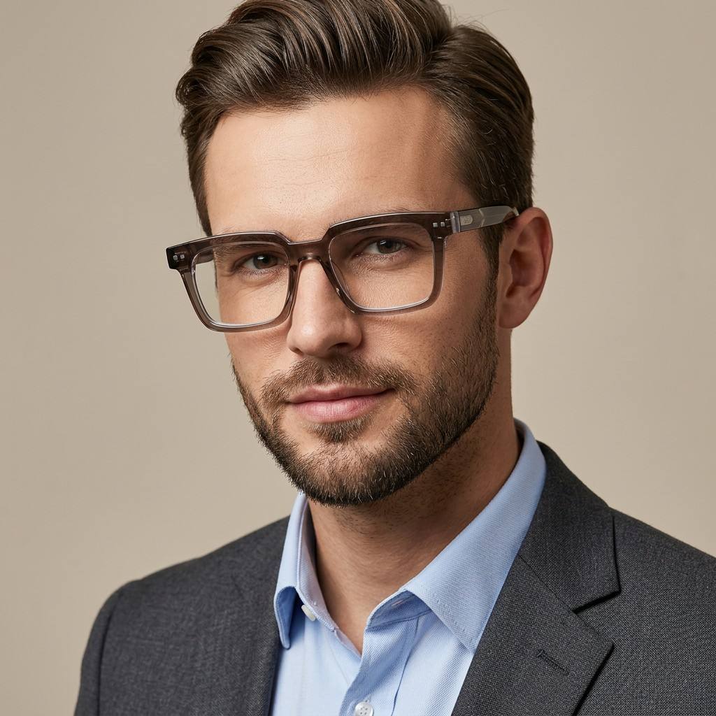 Wholesale Acetate Bold Square Unisex Eyeglasses F3331 - Ajaoptical