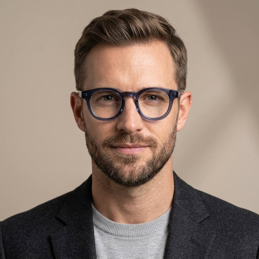 Vintage Round Acetate Optical Eyeglass Frame F3332 | Ajaoptical