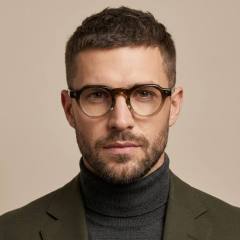 Geometric Round Acetate Optical Eyeglass Frame F3350 | Ajaoptical