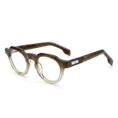 Geometric Round Acetate Optical Eyeglass Frame F3350 | Ajaoptical