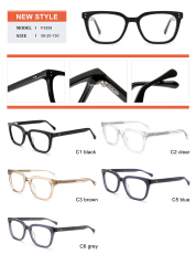 Classic Square Acetate Eyeglasses Frame Unisex | Ajaoptical