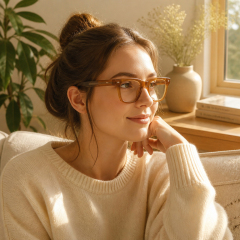 Retro Vintage Acetate Eyewear Glasses Frame F3360 | Ajaoptical