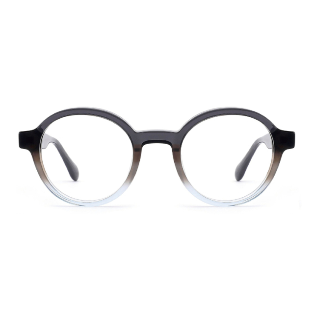 Gradient Round Acetate Intellectual Eyewear Frame F3361 | Ajaoptical