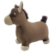 Inflatable horse - dark brown