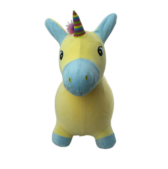 Inflatable yellow unicorn,Plush toy factory in China,Inflatable yellow unicorn