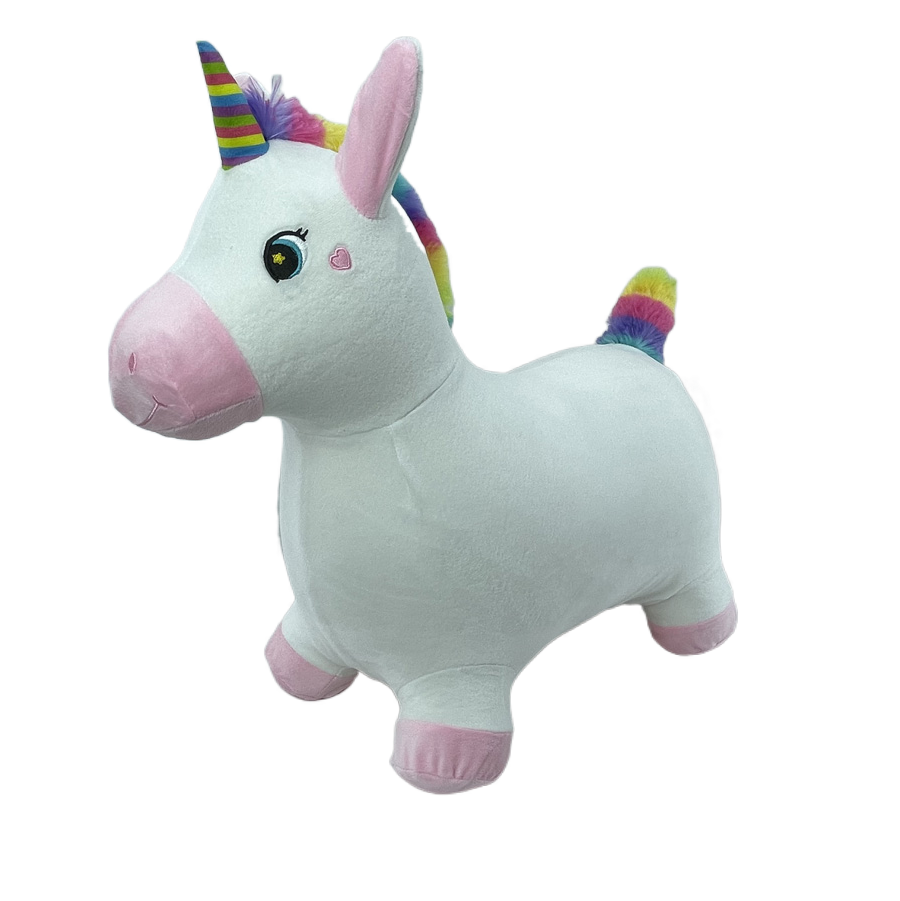 Inflatable white unicorn,Plush toy factory in China,Inflatable white unicorn