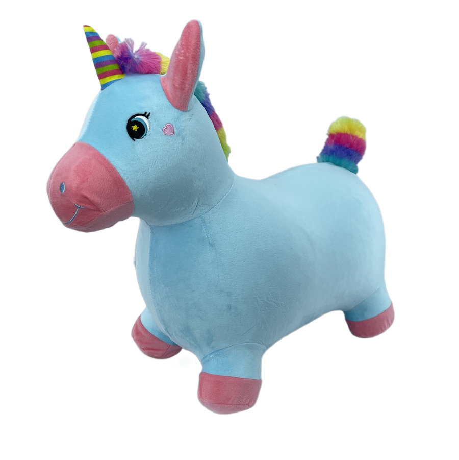 Inflatable blue unicorn,Plush toy factory in China,Inflatable blue unicorn