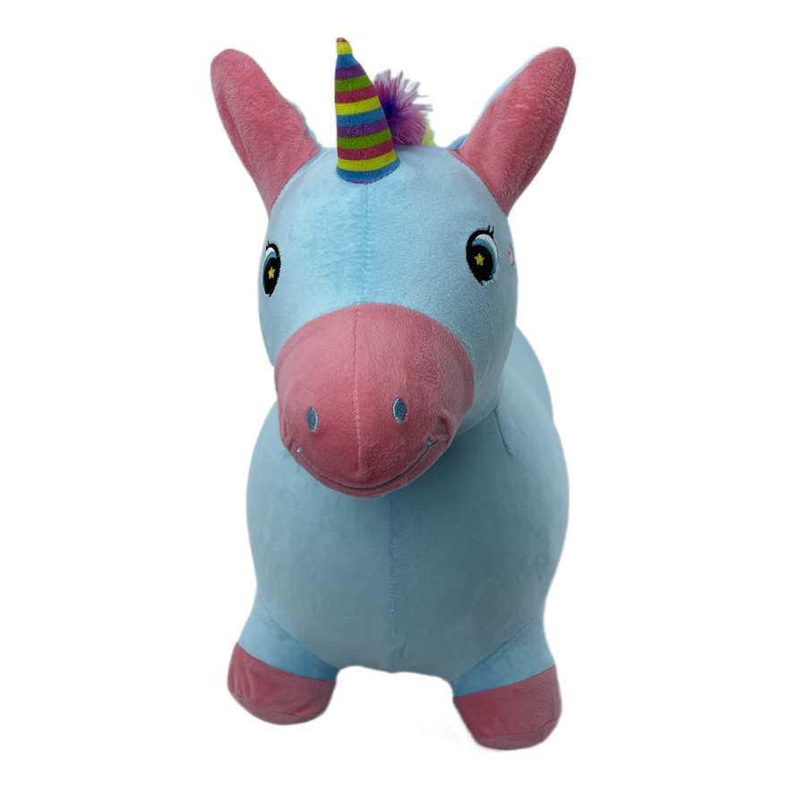 Inflatable blue unicorn,Plush toy factory in China,Inflatable blue unicorn