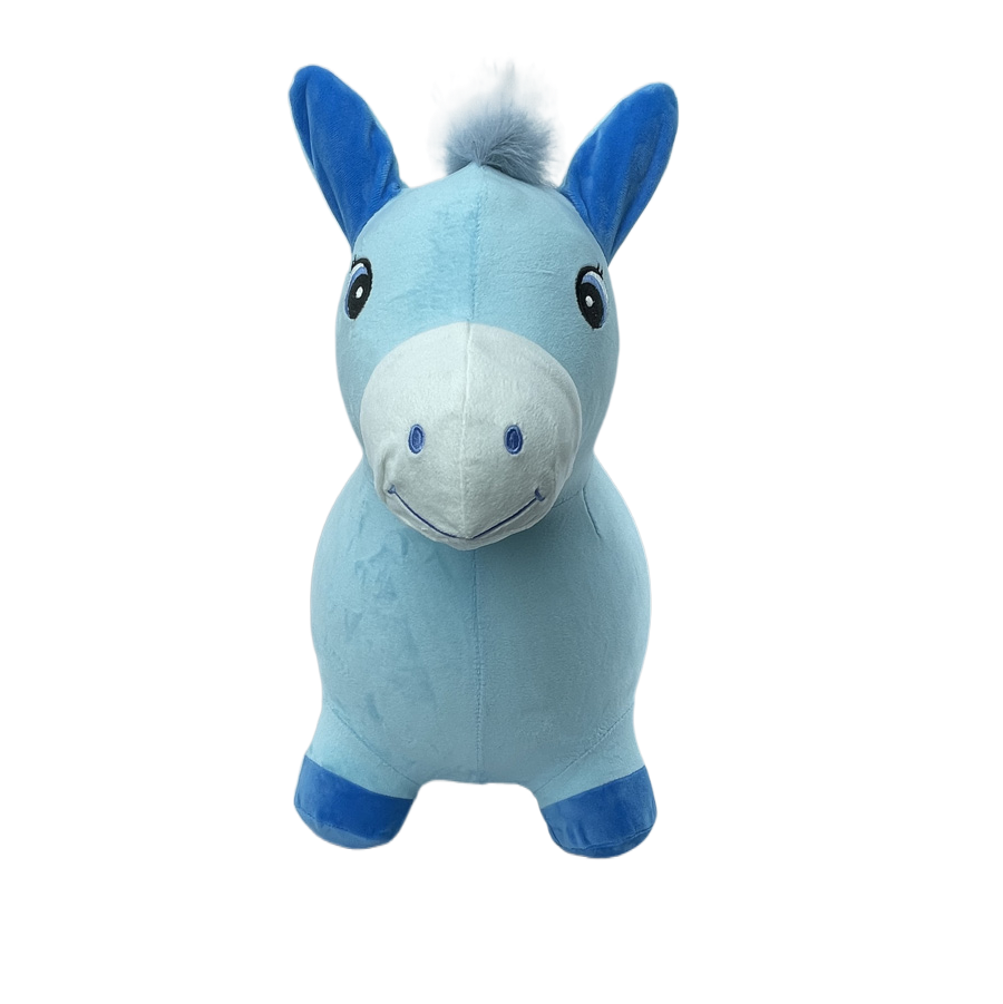 Inflatable horse - light blue,Plush toy factory in China,Inflatable horse - light blue