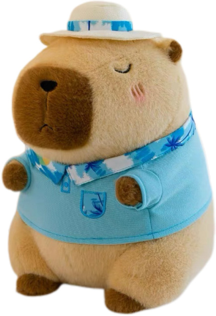 Hawaiian Capybara,Plush toy factory in China,Hawaiian Capybara Soft Toy, Soft Stuffed Capybara