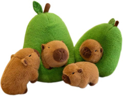 Capybara Avocado House – Set,Plush toy factory in China,Capybara Avocado House Soft Toys Stuffed Toys OEM/ODM