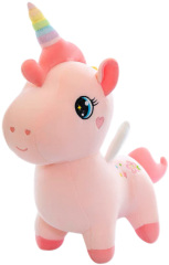 Pink Unicorn,Plush toy factory in China,Cute standing pink unicorn soft toy