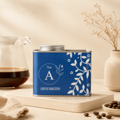 Custom 250g Coffee Bean Tin Can Packaging With Valve Tin Metal Coffee Cans Tinplate for Coffee Beans,AT PACK,Custom 250g Coffee Bean Tin Can Packaging With Valve Tin Metal Coffee Cans Tinplate for Coffee Beans