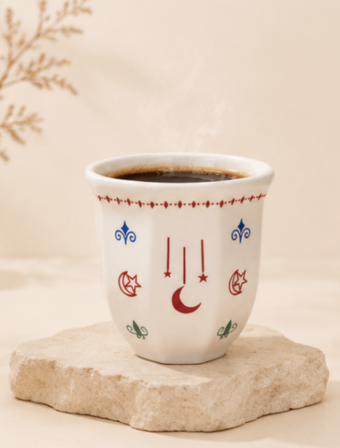 Traditional Arabic Coffee & Tea Cup Tulip Middle East Design Bohemian & Minimalist 180ml 250ml Cappuccino Ceramic Cup,AT PACK,Traditional Arabic Coffee & Tea Cup Tulip Middle East Design Bohemian & Minimalist 180ml 250ml Cappuccino Ceramic Cup