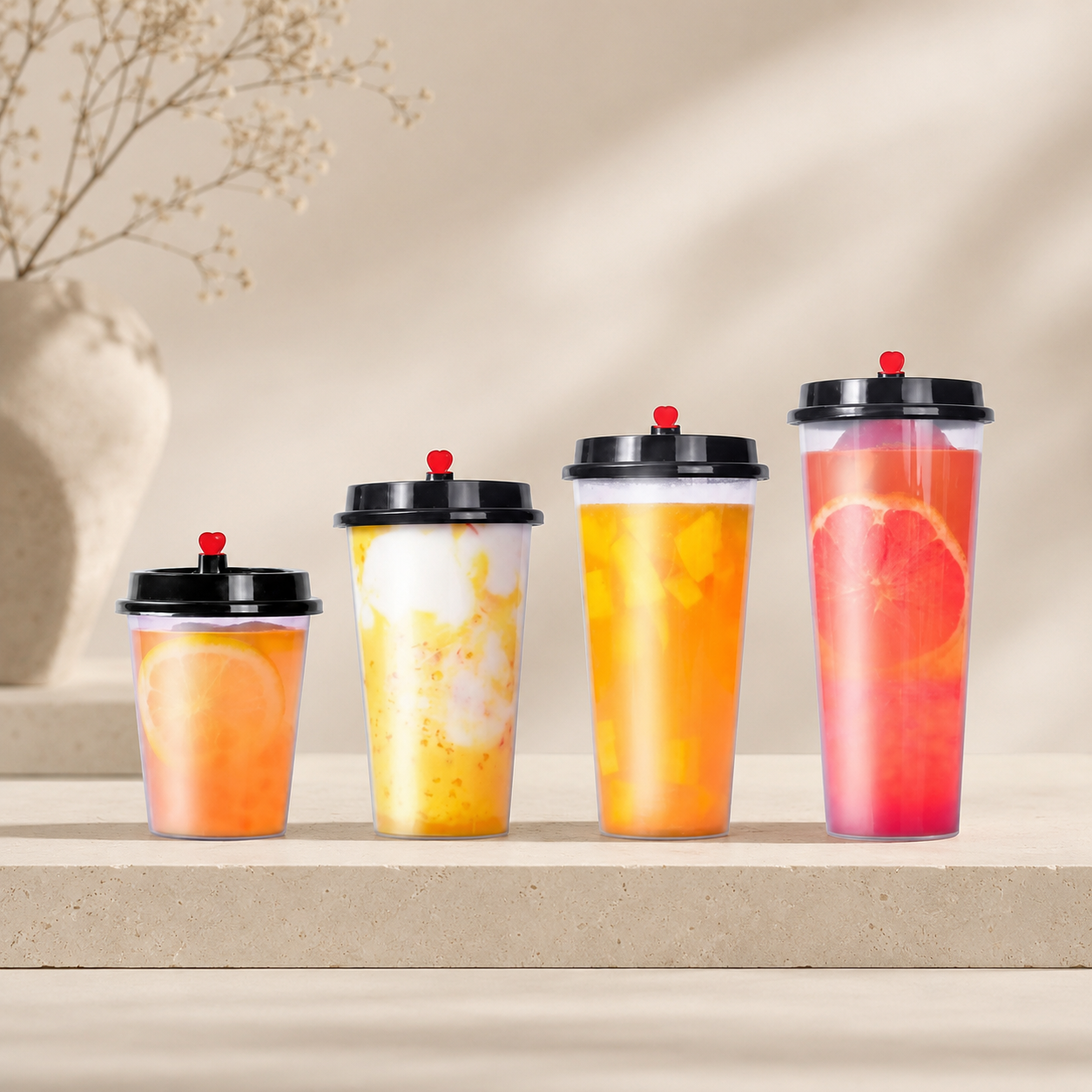 Food Grade Reusable Plastic Bubble Tea Cup Plastic Drink Cup Eco-Friendly PP Cup With Lid for Coffee Tea 98mm Diameter,AT PACK,Food Grade Reusable Plastic Bubble Tea Cup Plastic Drink Cup Eco-Friendly PP Cup With Lid for Coffee Tea 98mm Diameter