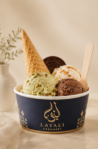 Arabic Style Factory-Wholesale Disposable Thickened Ice Cream Paper Bowls Cups Boxes & Lids; Customizable Packaging,AT PACK,Arabic Style Factory-Wholesale Disposable Thickened Ice Cream Paper Bowls Cups Boxes & Lids; Customizable Packaging