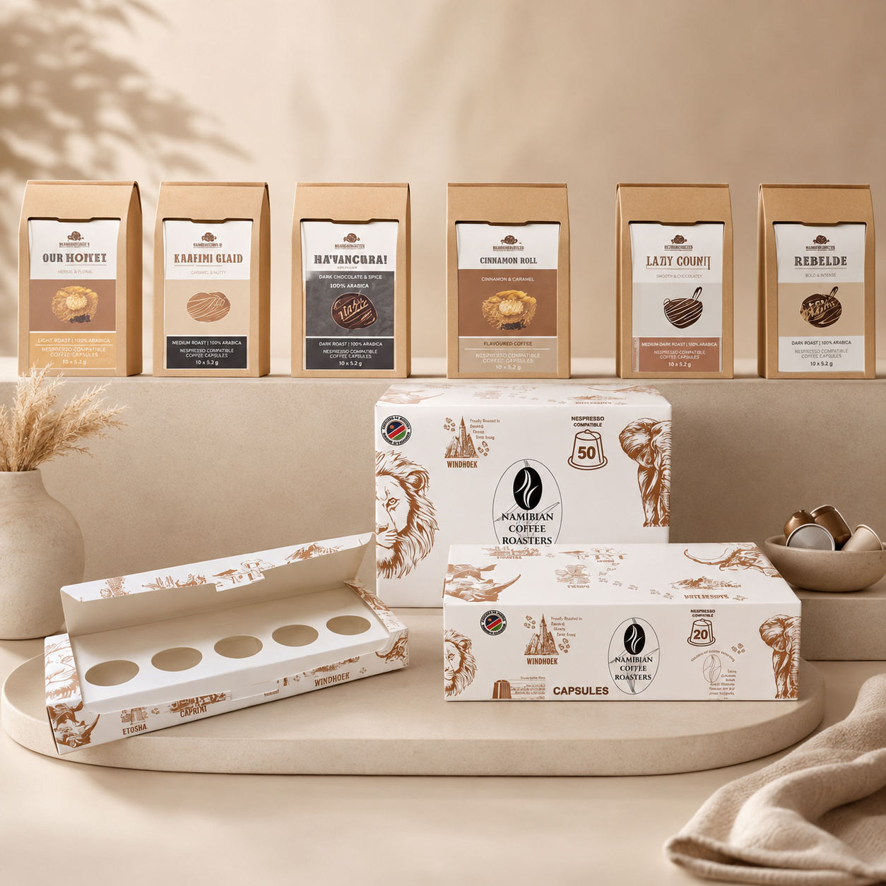 Eco-Friendly Die Cuts Cardboard Paper Box for 10/20/50 Coffee K Cups Matte Paper Coffee Capsule Box,AT PACK,Eco-Friendly Die Cuts Cardboard Paper Box for 10/20/50 Coffee K Cups Matte Paper Coffee Capsule Box
