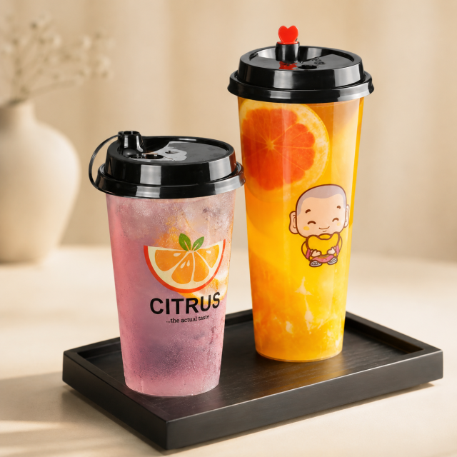 Food Grade Reusable Plastic Bubble Tea Cup Plastic Drink Cup Eco-Friendly PP Cup With Lid for Coffee Tea 98mm Diameter,AT PACK,Food Grade Reusable Plastic Bubble Tea Cup Plastic Drink Cup Eco-Friendly PP Cup With Lid for Coffee Tea 98mm Diameter