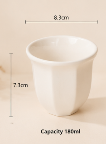 Traditional Arabic Coffee & Tea Cup Tulip Middle East Design Bohemian & Minimalist 180ml 250ml Cappuccino Ceramic Cup,AT PACK,Traditional Arabic Coffee & Tea Cup Tulip Middle East Design Bohemian & Minimalist 180ml 250ml Cappuccino Ceramic Cup