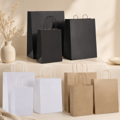Paper Bags Hand Length Handle Eco Friendly Recycled Materials Large Aluminium Foil Lined Grocery Food Delivery Carry,AT PACK,Paper Bags Hand Length Handle Eco Friendly Recycled Materials Large Aluminium Foil Lined Grocery Food Delivery Carry