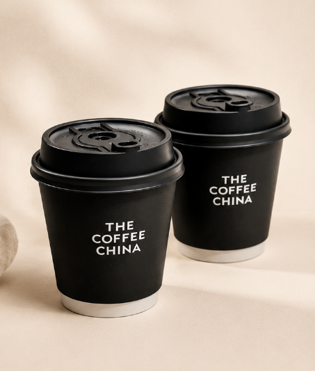 Disposable Stylish High-quality Craft Paper Logo Carry 8oz & 12oz Customized Double-walled Recyclable Coffee Cups,AT PACK,Disposable Stylish High-quality Craft Paper Logo Carry 8oz & 12oz Customized Double-walled Recyclable Coffee Cups