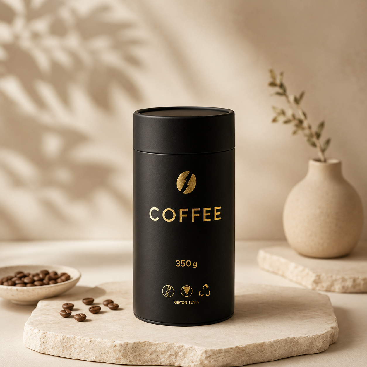 Custom Sustainable Coffee Packaging Tubes Biodegradable 350g Coffee Beans Paper Tubes Matcha Tea Leaf Paper Tubes,AT PACK,Custom Sustainable Coffee Packaging Tubes Biodegradable 350g Coffee Beans Paper Tubes Matcha Tea Leaf Paper Tubes