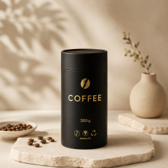 Custom Sustainable Coffee Packaging Tubes Biodegradable 350g Coffee Beans Paper Tubes Matcha Tea Leaf Paper Tubes,AT PACK,Custom Sustainable Coffee Packaging Tubes Biodegradable 350g Coffee Beans Paper Tubes Matcha Tea Leaf Paper Tubes