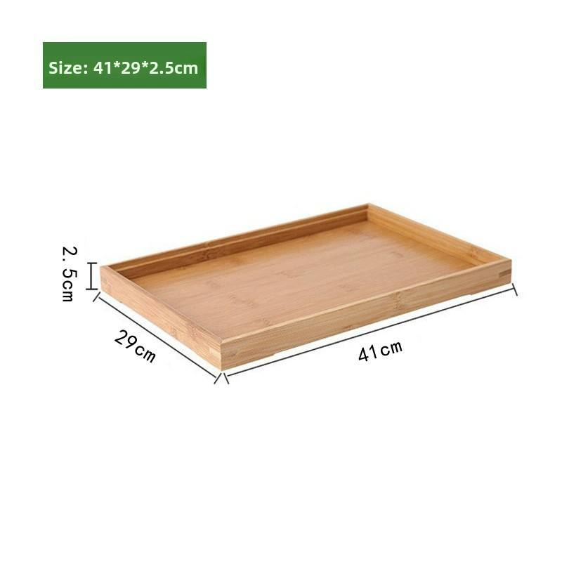 Wooden Rectangular Tea Tray with Water Cup Bread Tray Japanese Style Minimalist Design Multifunction for Household Use,AT PACK,Wooden Rectangular Tea Tray with Water Cup Bread Tray Japanese Style Minimalist Design Multifunction for Household Use