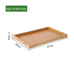 Wooden Rectangular Tea Tray with Water Cup Bread Tray Japanese Style Minimalist Design Multifunction for Household Use,AT PACK,Wooden Rectangular Tea Tray with Water Cup Bread Tray Japanese Style Minimalist Design Multifunction for Household Use