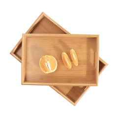 Wooden Rectangular Tea Tray with Water Cup Bread Tray Japanese Style Minimalist Design Multifunction for Household Use,AT PACK,Wooden Rectangular Tea Tray with Water Cup Bread Tray Japanese Style Minimalist Design Multifunction for Household Use