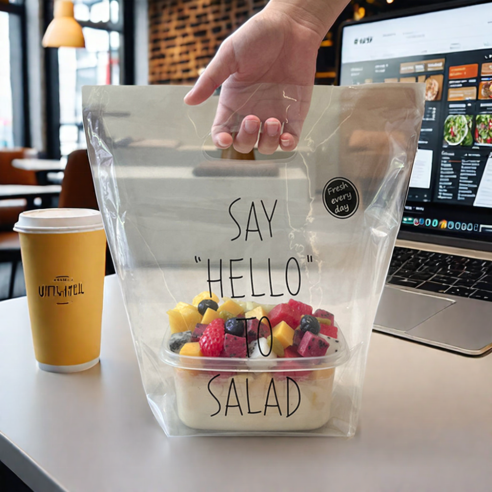 Custom Recyclable Plastic Bags Takeaway Coffee Cake Bags Boba Tea Packaging Bags 2/4/6 Cups Holder with Handle,AT PACK,Custom Recyclable Plastic Bags Takeaway Coffee Cake Bags Boba Tea Packaging Bags 2/4/6 Cups Holder with Handle