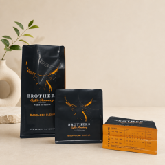 AT PACK-Custom 12oz 250g 1kg coffee bags with valves and zippers—flat-bottom coffee bean bags 8 side seal bag,AT PACK,AT PACK-Custom 12oz 250g 1kg coffee bags with valves and zippers—flat-bottom coffee bean bags 8 side seal bag