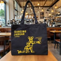 AT PACK OEM Eco Friendly Reusable Coffee Brown Exterior Pocket Custom Text Embroidery Cotton Shopping Bag,AT PACK,AT PACK OEM Eco Friendly Reusable Coffee Brown Exterior Pocket Custom Text Embroidery Cotton Shopping Bag