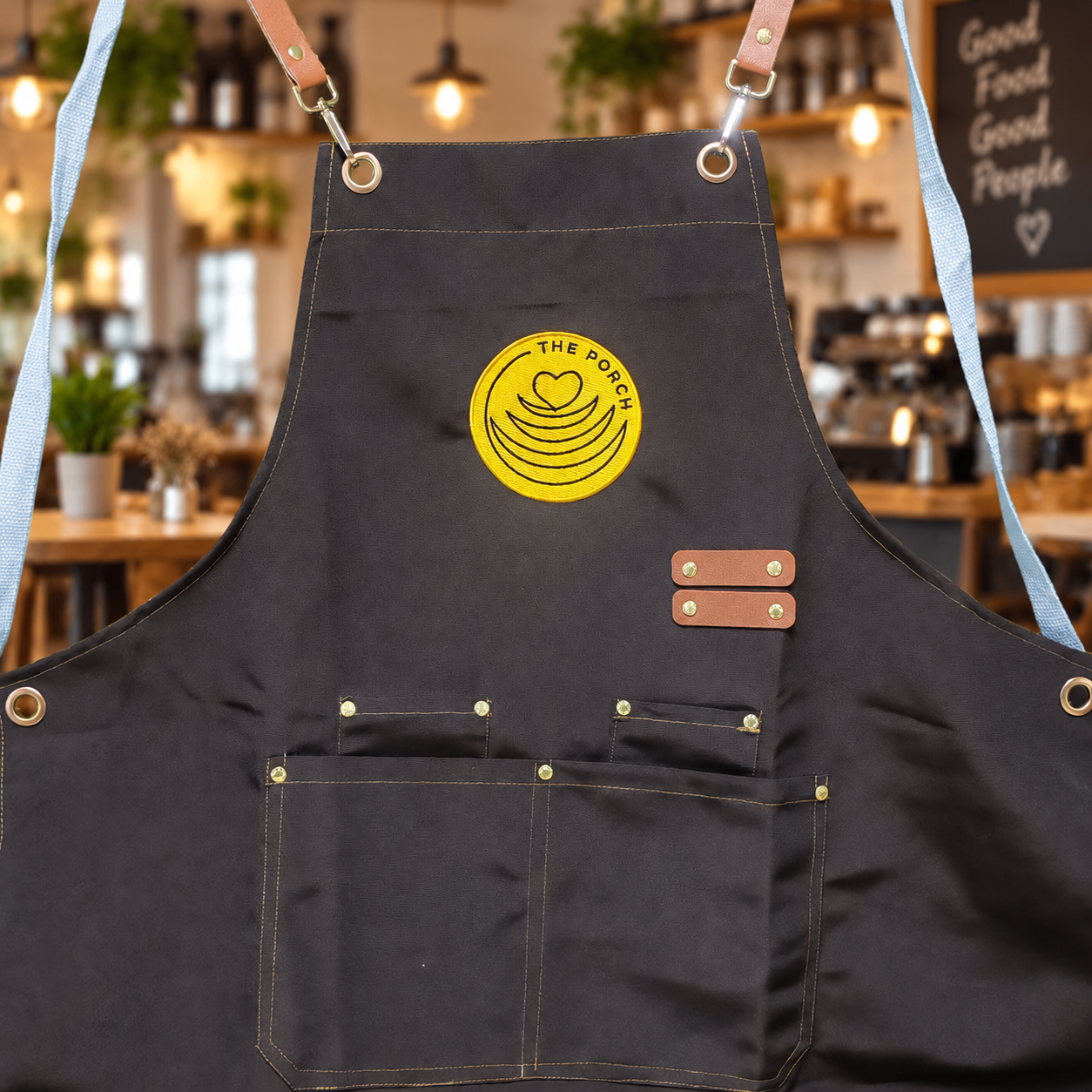 AT PACK Custom Coffee Shop Apron with Logo Embroidered Barista Apron Adjustable Work Apron for Café Restaurant Staff,AT PACK,AT PACK Custom Coffee Shop Apron with Logo Embroidered Barista Apron Adjustable Work Apron for Café Restaurant Staff