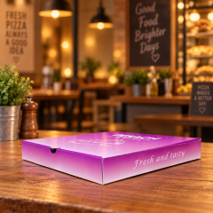 AT PACK Custom Pizza Packaging Boxes with Logo Printed Kraft Cardboard Boxes for Restaurant Takeaway,AT PACK,AT PACK Custom Pizza Packaging Boxes with Logo Printed Kraft Cardboard Boxes for Restaurant Takeaway