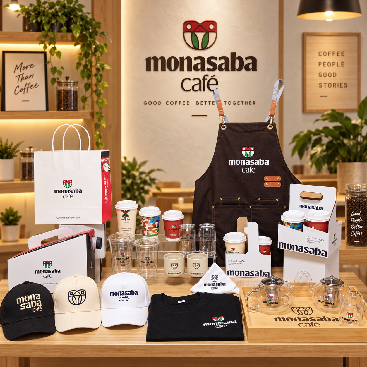 AT PACK Full Café Branding Package with Custom Coffee Cups, Ceramic Tableware, Packaging Boxes and Bags,AT PACK,AT PACK Full Café Branding Package with Custom Coffee Cups, Ceramic Tableware, Packaging Boxes and Bags