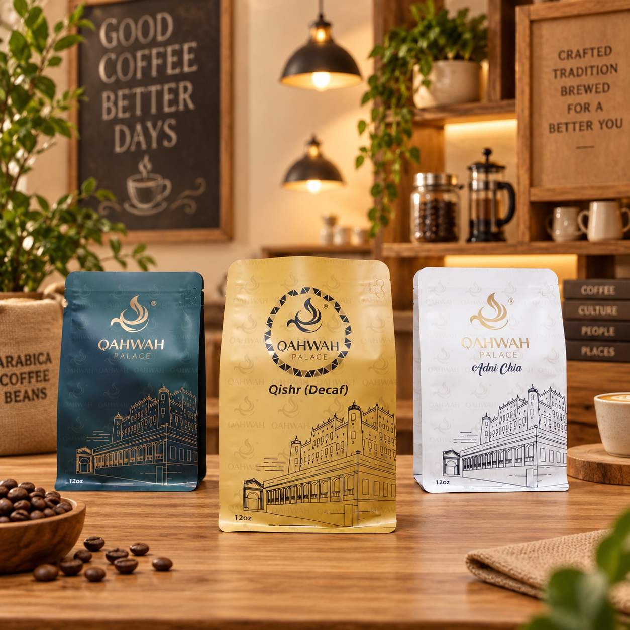 AT PACK Custom Coffee Shop Packaging Set with Printed Coffee Cups   Coffee Bags Boxes Cards and Merchandise for Complete Café Branding,AT PACK,AT PACK Custom Coffee Shop Packaging Set with Printed Coffee Cups Bags Boxes Cards and Merchandise for Complete Café Branding