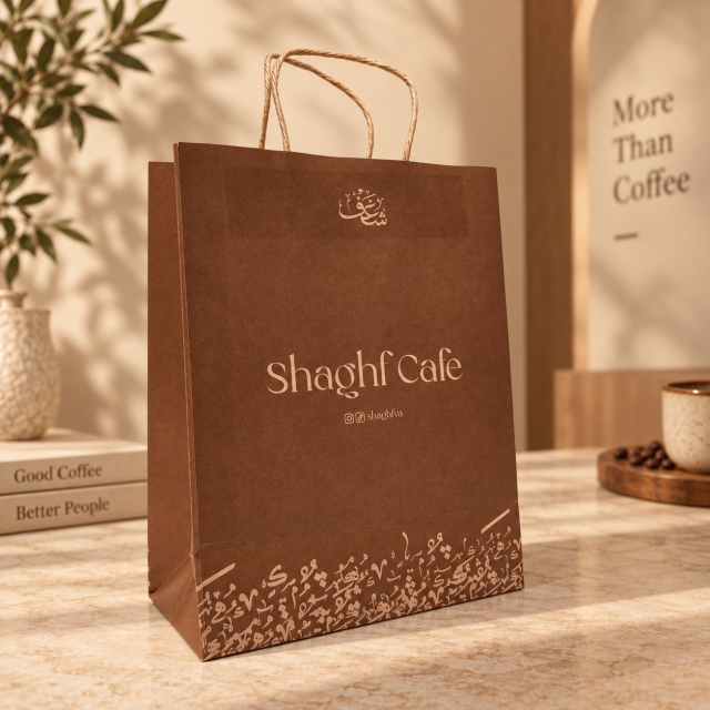 AT PACK Custom Printed Kraft Paper Bags with Logo for Coffee Shop, Bakery and Restaurant Takeaway Packaging,AT PACK,AT PACK Custom Printed Kraft Paper Bags with Logo for Coffee Shop, Bakery and Restaurant Takeaway Packaging