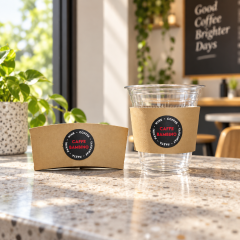 AT PACK Custom Coffee Cup Sleeves with Logo  Eco-Friendly Paper Cup Holders for Cafes, Coffee Shops & Takeaway Drinks,AT PACK,AT PACK Custom Coffee Cup Sleeves with Logo  Eco-Friendly Paper Cup Holders for Cafes, Coffee Shops & Takeaway Drinks