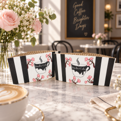 AT PACK Custom Coffee Cup Sleeves with Logo  Eco-Friendly Paper Cup Holders for Cafes, Coffee Shops & Takeaway Drinks,AT PACK,AT PACK Custom Coffee Cup Sleeves with Logo  Eco-Friendly Paper Cup Holders for Cafes, Coffee Shops & Takeaway Drinks