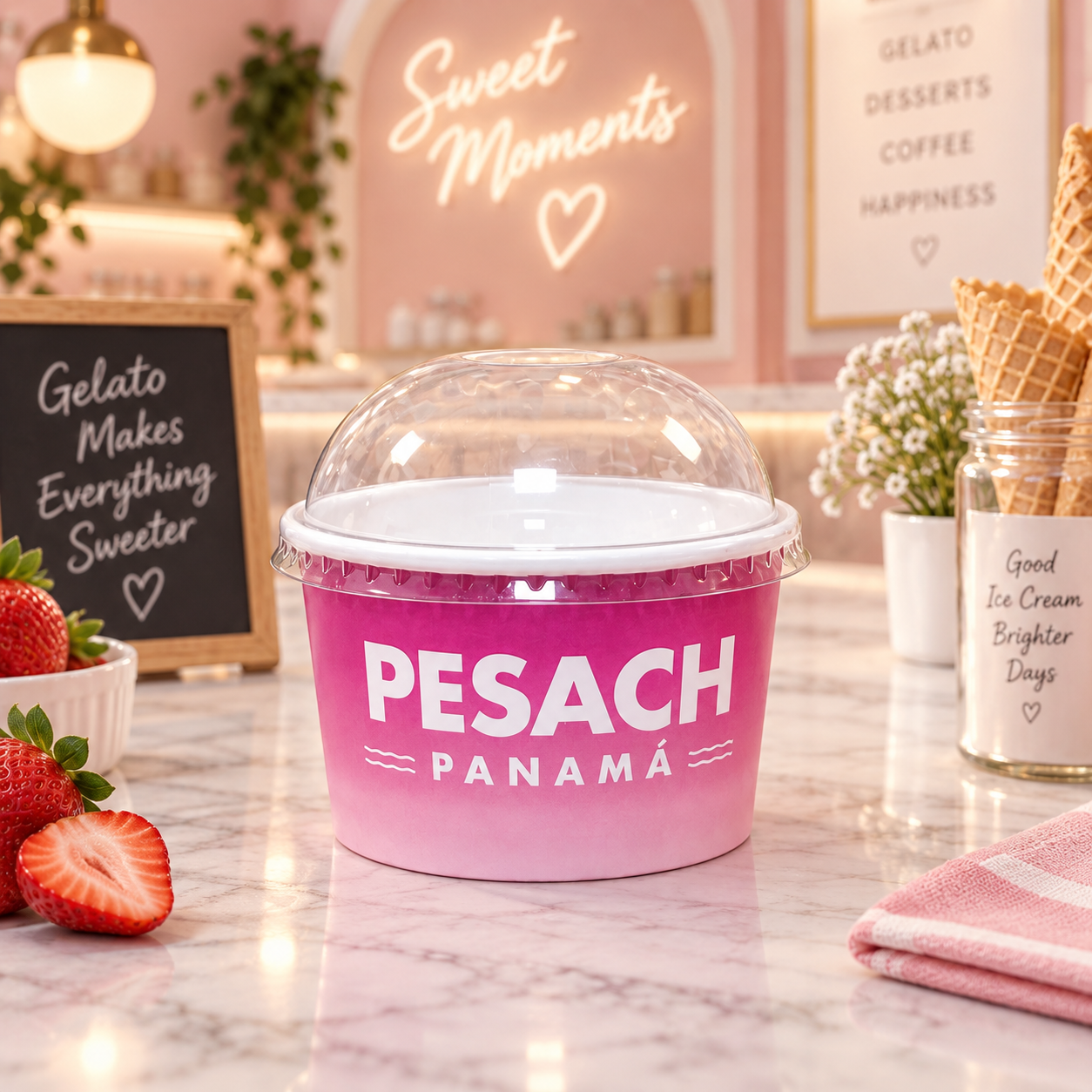 AT PACK Custom Ice Cream Cups with Logo  Premium Disposable Dessert Containers for Ice Cream Shops & Cafes,AT PACK,AT PACK Custom Ice Cream Cups with Logo  Premium Disposable Dessert Containers for Ice Cream Shops & Cafes