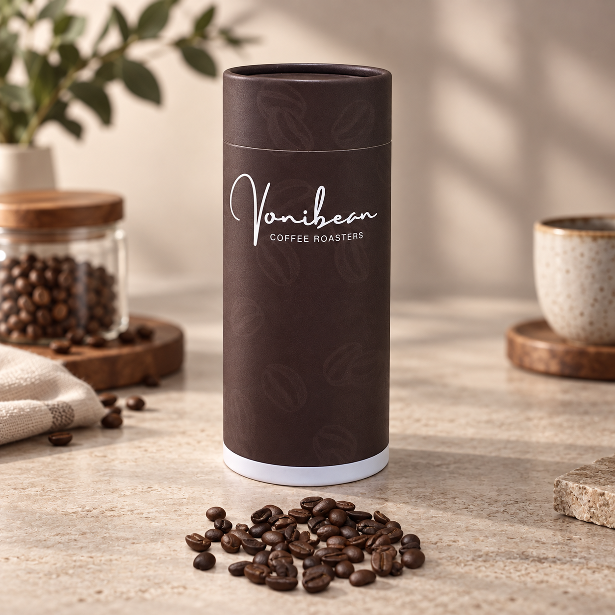 AT PACK Custom Coffee Canisters with Logo  Premium Coffee Packaging Tubes for Roasters & Specialty Coffee Brands,AT PACK,AT PACK Custom Coffee Canisters with Logo  Premium Coffee Packaging Tubes for Roasters & Specialty Coffee Brands