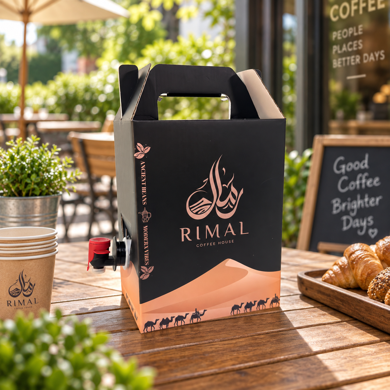 AT PACK Custom Coffee To Go Boxes with Logo  Branded Beverage Dispensers for Cafes, Events & Catering,AT PACK,AT PACK Custom Coffee To Go Boxes with Logo  Branded Beverage Dispensers for Cafes, Events & Catering