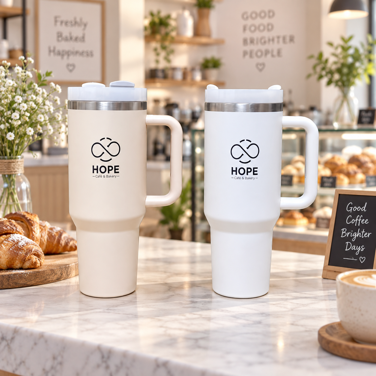 AT PACK Custom Stainless Steel Tumblers with Logo  Insulated Travel Cups for Cafes, Coffee Shops & Brands,AT PACK,AT PACK Custom Stainless Steel Tumblers with Logo  Insulated Travel Cups for Cafes, Coffee Shops & Brands